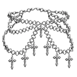 body waist cross chains