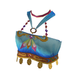 🦚🌺 Bohemian Sky ☀️ Fantasy Crop Top