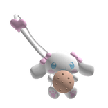 Cute Cinnamoroll Coquette plush purse with cookie