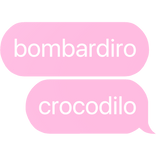 bombardiro crocodilo italian brainrot text
