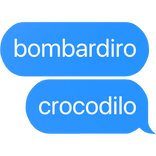 bombardiro crocodilo italian brainrot text