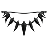 Bone Black Sharp Tooth Necklace