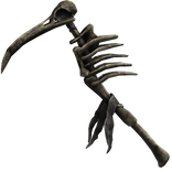 Bone Skull Bird Skeleton Scythe