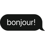 bonjour! text bubble