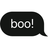 boo! scaring halloween text bubble