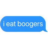 booger snack text