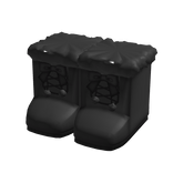 ♡ Black Cutesy Kawaii Fluffy Winter Snow Boots 