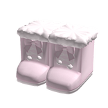 ♡ Pink Cutesy Kawaii Fluffy Winter Snow Boots 