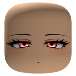 Bored Pretty Face with Red Glowing Eyes - Light