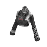 Bosozoku 暴走族 Aesthetic Jacket (Grey White)