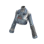 Bosozoku 暴走族 Aesthetic Jacket (Light Blue Wh
