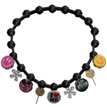 ⚜️• Bottle Cap w/ Charms Necklace Black