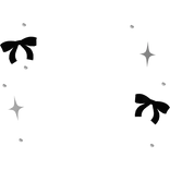 ♡ : bow aura kawaii sparkle black