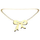 Bow Gold Necklace