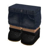 [BOY] Blocky Shorts + Black Sneakers