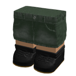 [BOY] Blocky Shorts + Black Sneakers