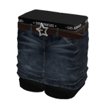 [BOY] Blocky Y2K Denim Jeans w/ Star Buckle Belt