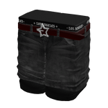 [BOY] Blocky Y2K Denim Jeans w/ Star Buckle Belt