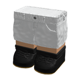 [BOY] Blocky Y2K Shorts + Black Sneakers