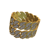 [Boy] Iced Out Stack Cuban Chain Bracelet Right 