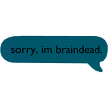 brain rot text bubble