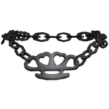 Brass Knuckle Necklace (Black)
