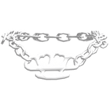Brass Knuckle Necklace (White)