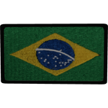 Brazil Flag Patch, Full Colour