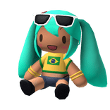 Brazilian Miku Plush [ Shoulder ]