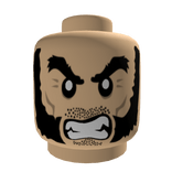 Brick Wolverine Face Angry