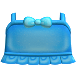 ♡ bright blue tweencore bow ruffled top