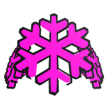 Bright Pink Snow Crown