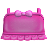 ♡ bright pink tweencore bow ruffled top