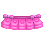 ♡ bright pink tweencore bow skirt