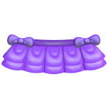 ♡ bright purple tweencore bow skirt