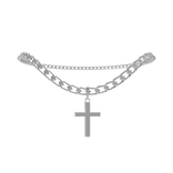 Bright Silver Cross Chain