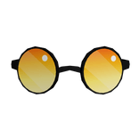 Bright yellow steampunk sunglasses