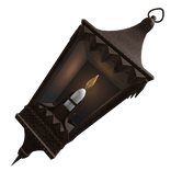 Bronze Gothic Waist Lantern (L)