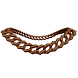 Bronze Iced Out Cuban Linked Chain Necklace (1.0)