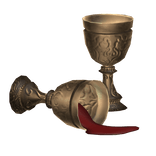 Chalice Bronze Victorian Vampire Spilled Juice