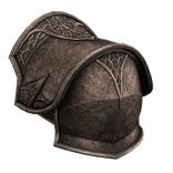 Bronze Medieval Knight Pauldron - Left