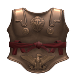 Bronze Red Roman Musculata Chestplate