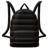 Brown Designer Puff Backpack