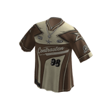 98 Color Block Racing Jersey (Brown)