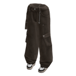 Baggy Cargo Jeans w/ Sneakers (Brown)