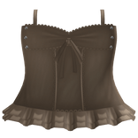 brown 3.0 dress with studs gothic