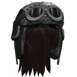 Brown Anime Long Hair w/ Goggles Ushanka