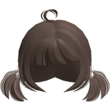 ♡ Brown Anime School Girl Mini Pigtails Hair