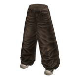 Brown Baggy Retro Pants