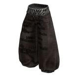 Brown Baggy Skater Zebra Denim